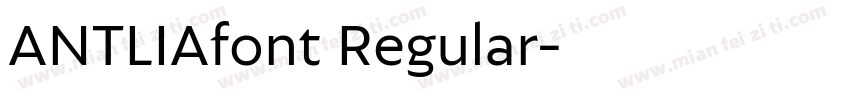 ANTLIAfont Regular字体转换